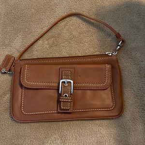 Coach leather wristlet